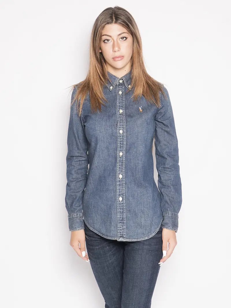 Classic Blue Denim Shirt – Relaxed Fit 1