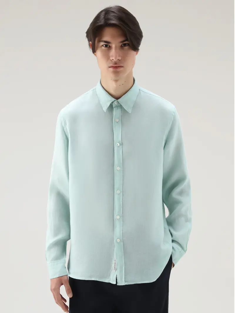 Classic-Collar Shirt In Vibrant Green 1