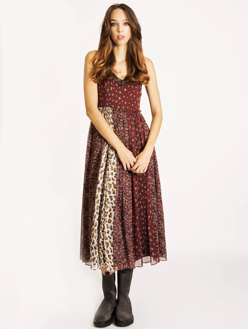 Color-Block Crepe Shift Dress 1
