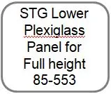 Cstg Full-Height Turnstile Lower Plexiglass Panel (26" X 21", Model 85-553) 1