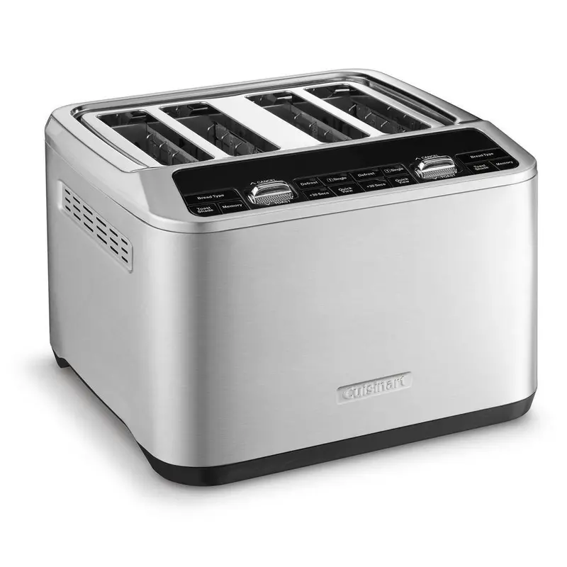 Cuisinart 4-Slice Motorized Digital Toaster – 1800W Grey Smart-Toast Appliance With Auto-Lift Feature 1