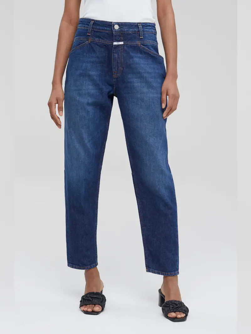 Dark Blue Boyfriend-Style X-Large Jeans 1