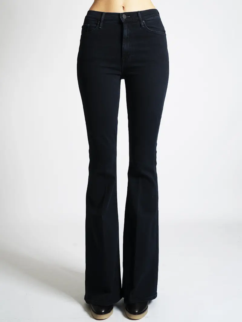 Dark Blue Flared Jeans 1