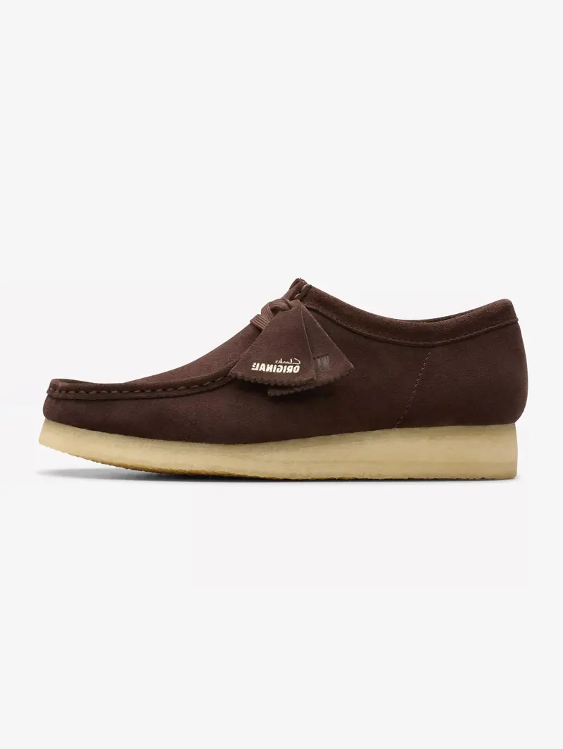 Dark Brown Suede Wallabee Shoes 1