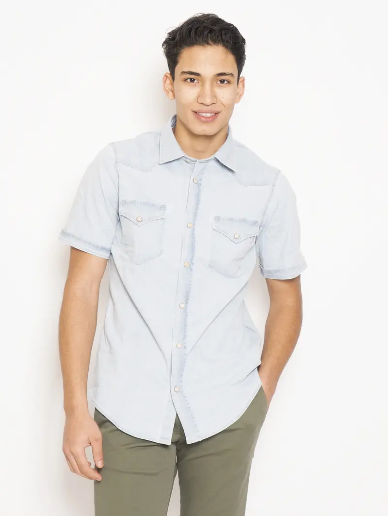 Dudley Navy Blue Casual Shirt 1