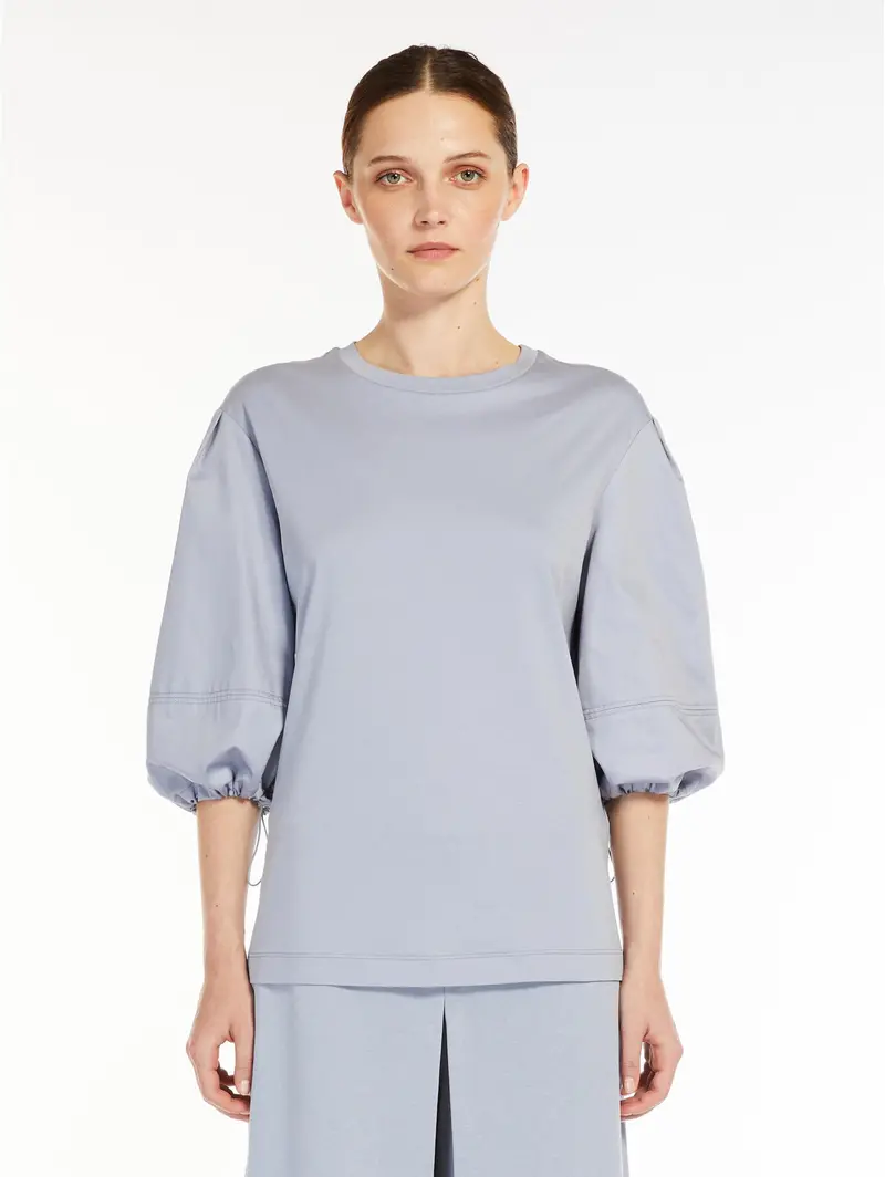 Dusty Pink Blouson-Sleeve T-Shirt 1