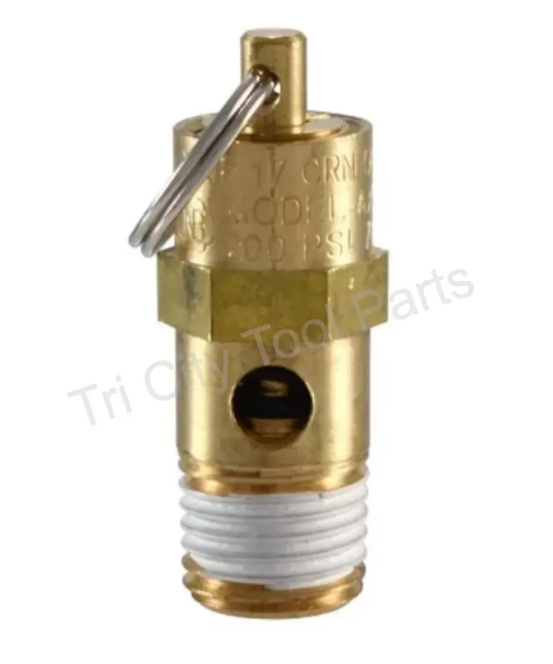 E108520 1/4" Npt Safety Relief Valve Rated To 200 Psi For Air Compressors 1