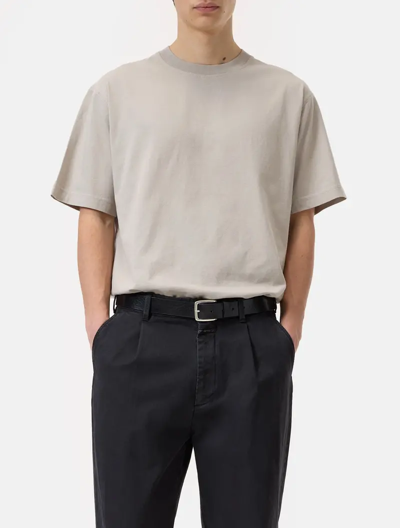Eco-Cotton Gray Crew-Neck T-Shirt 1