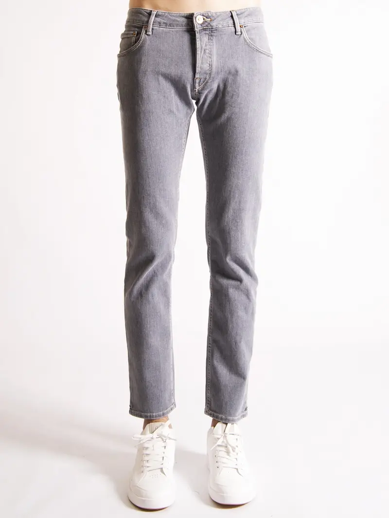 Eco-Friendly Gray Denim Pants 1