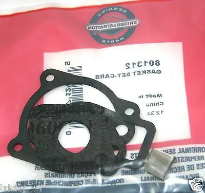 Genuine Briggs & Stratton Carburetor Gasket Set For Snow Blowers (Part #801312) 1