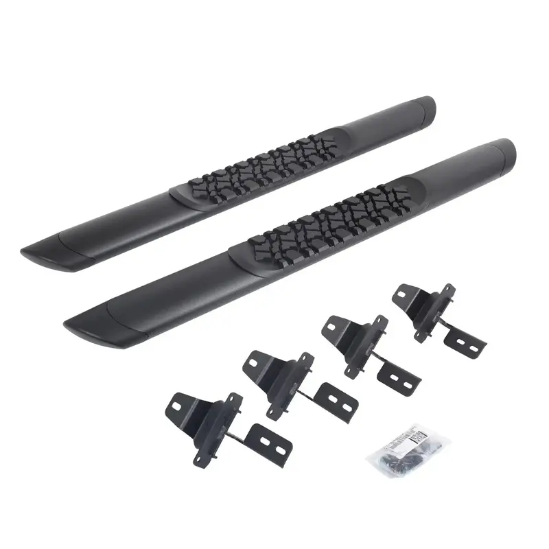 Go Rhino V-Series Aluminum Side Steps – Textured Black V3 Kit With Integrated Mounting Hardware, Model V3492752T 1