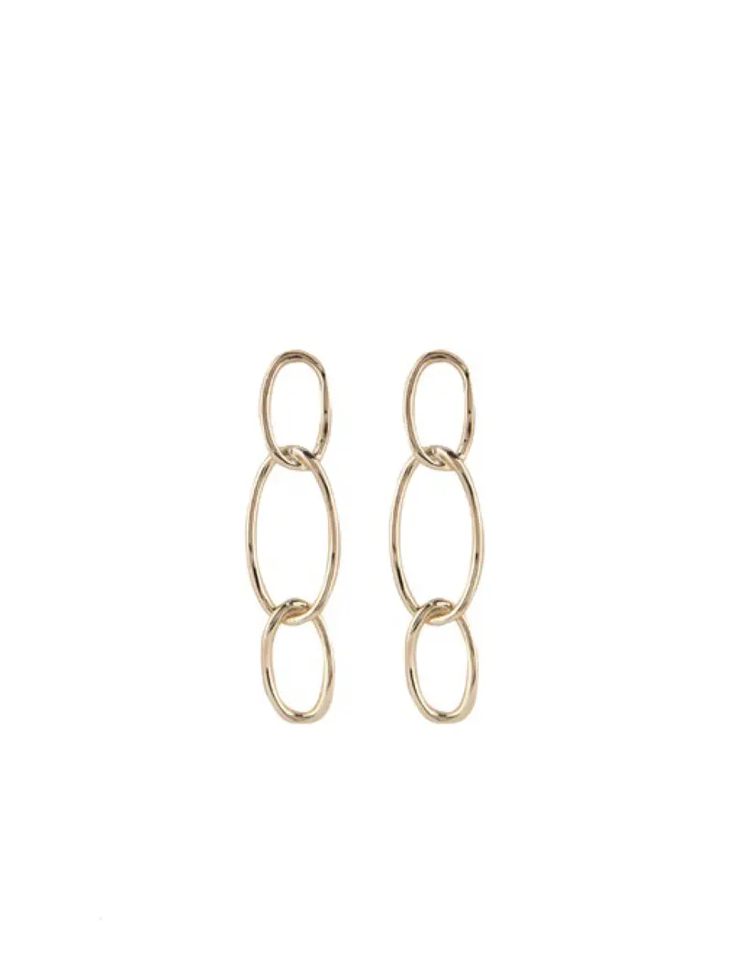 Gold Bolt Stud Earrings 1
