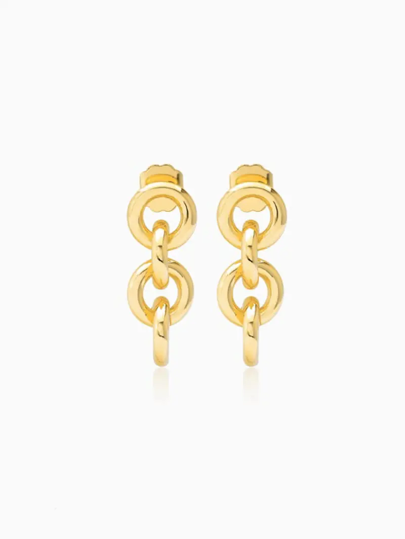 Gold Lauren Drop Earrings 1