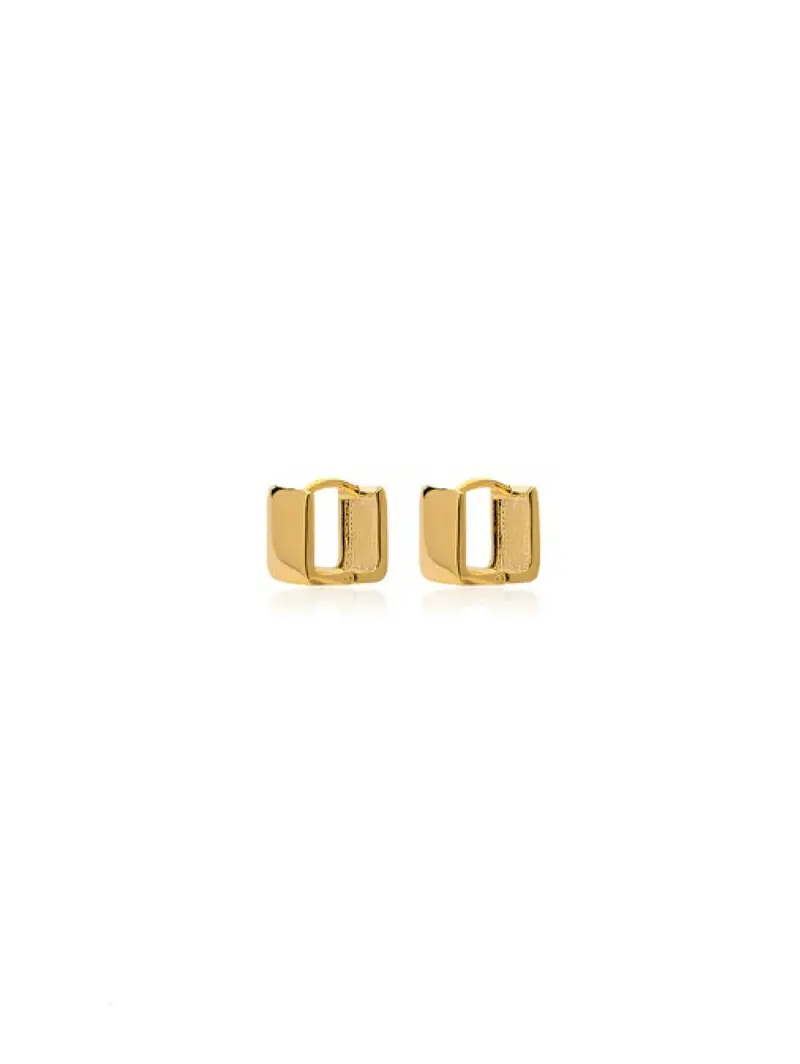 Gold Lobo Amy Hoop Earrings 1