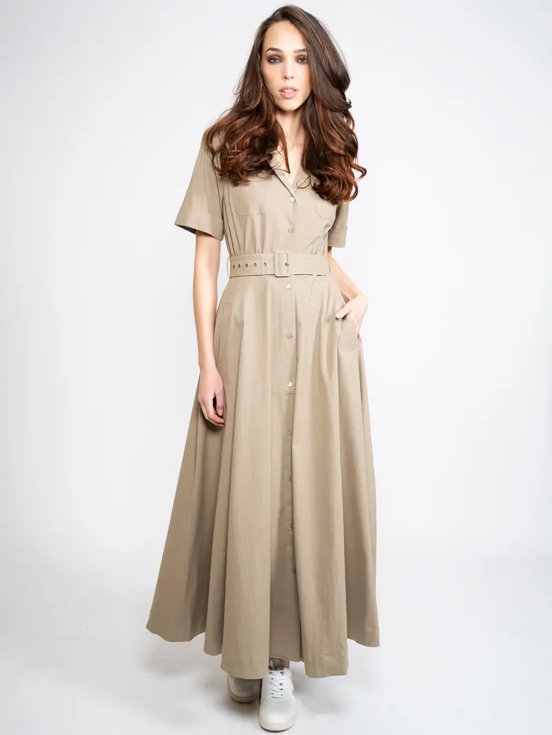 Green Chemisier Dress 1