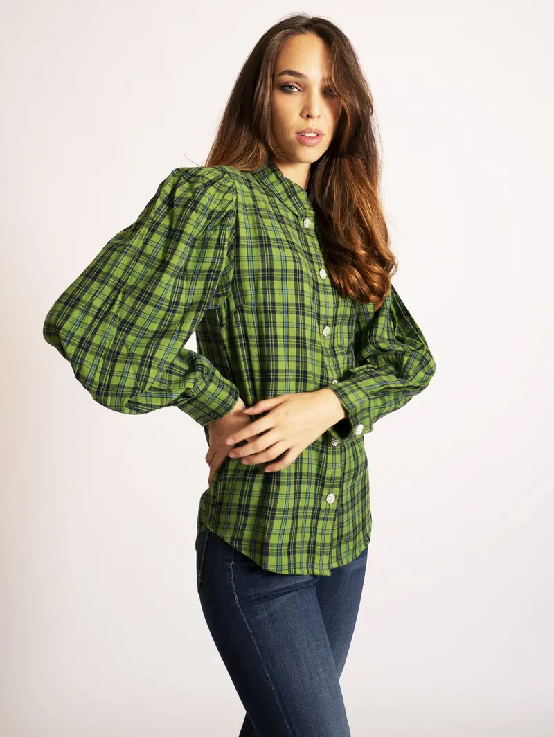 Green Flannel Shirt 1