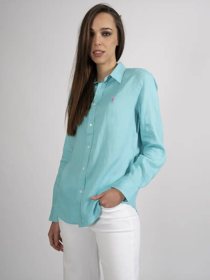 Green Linen Shirt 1