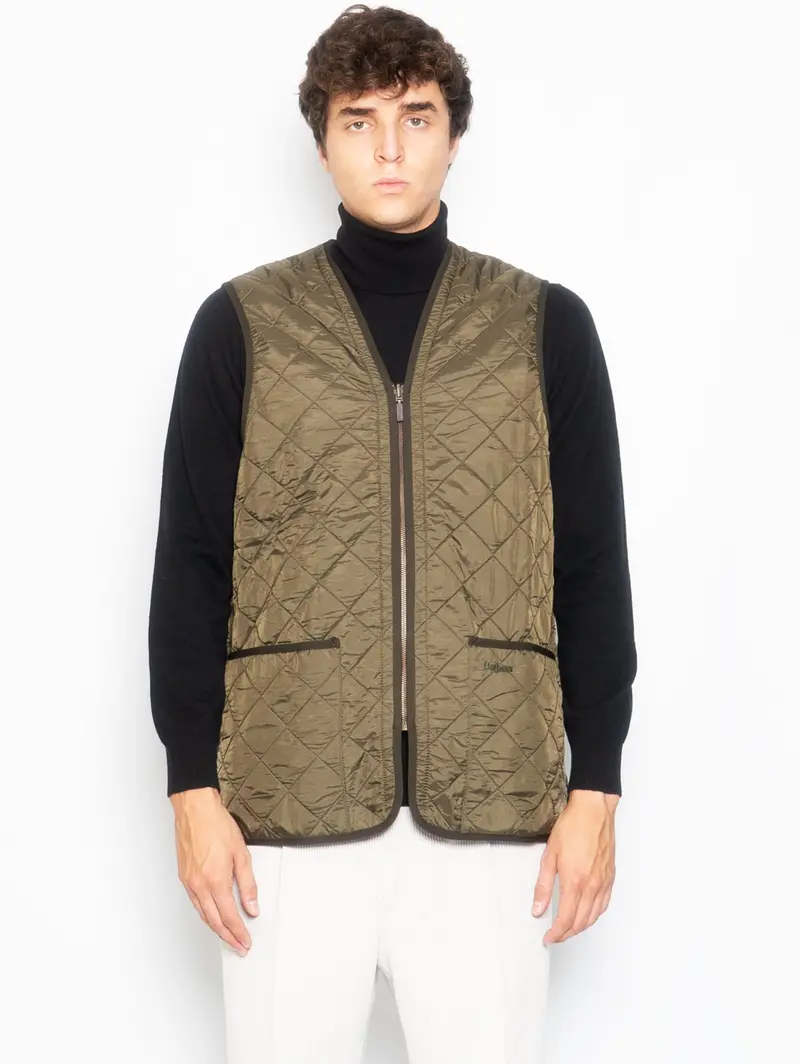Green Quilted Polarquilt Vest 1