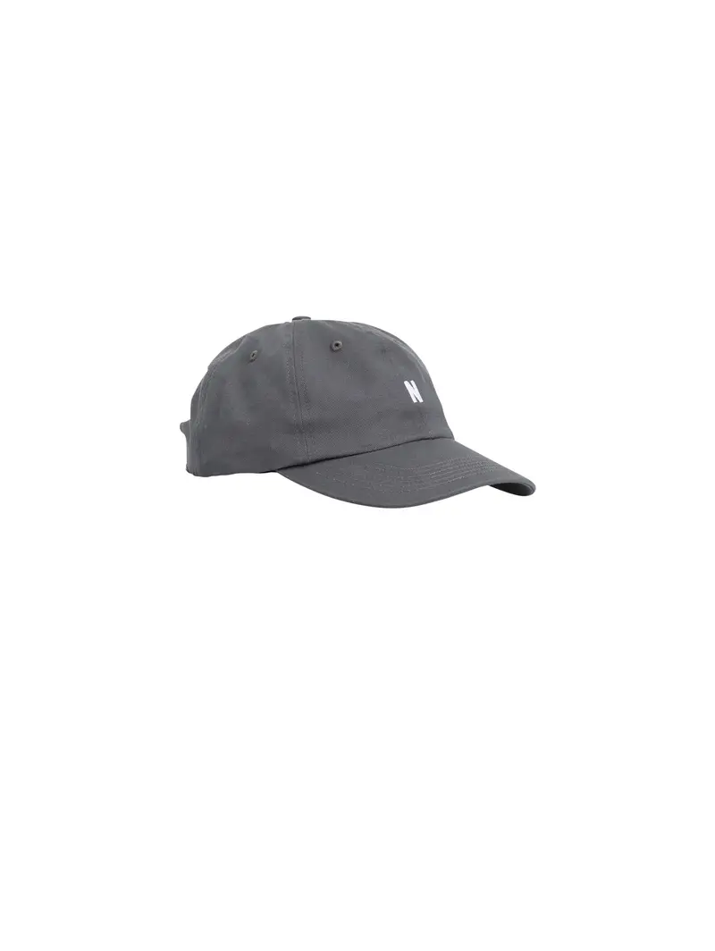 Grey Cotton Baseball Cap 1