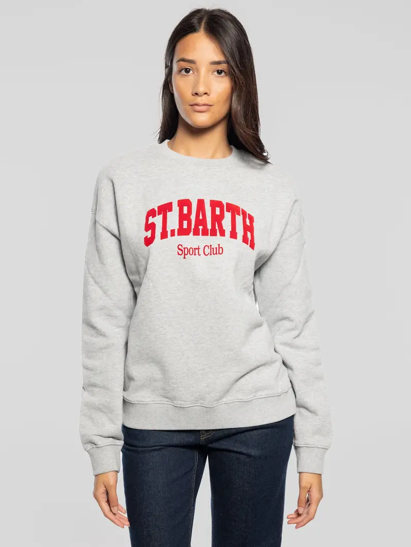 Grey Stardust-Print Crewneck Sweatshirt 1