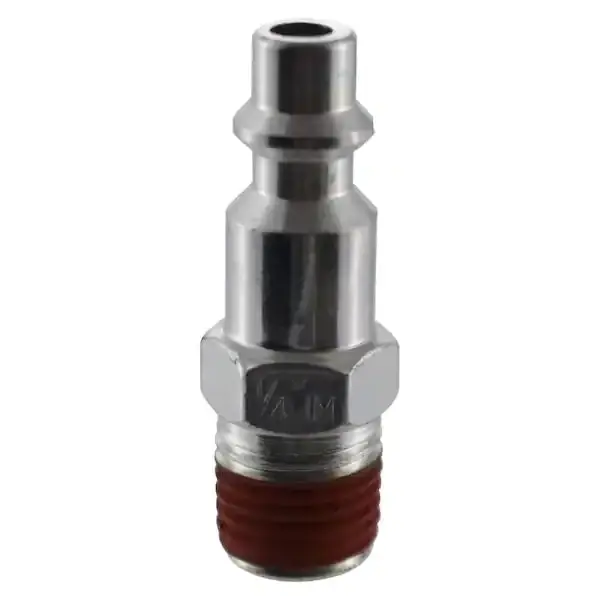 Husky 1/4-Inch Npt Male Industrial Plug — Durable Brass Air Connection 1