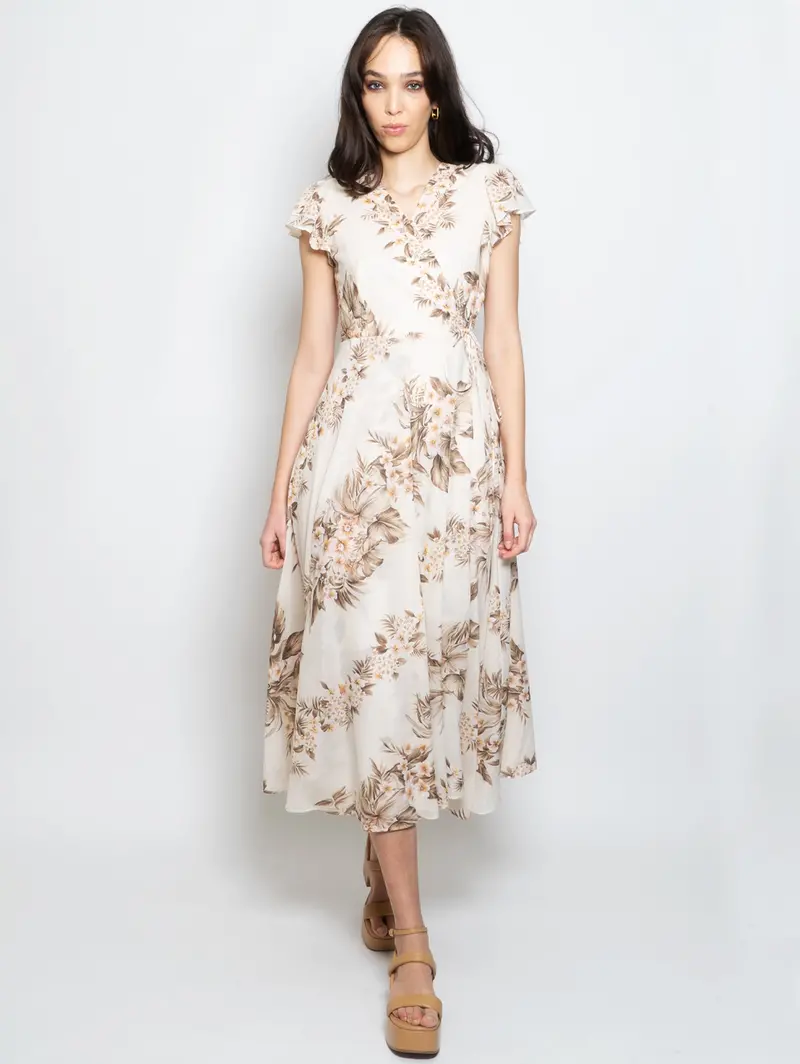 Ivory-And-Rose Cotton Muslin Maxi Dress 1