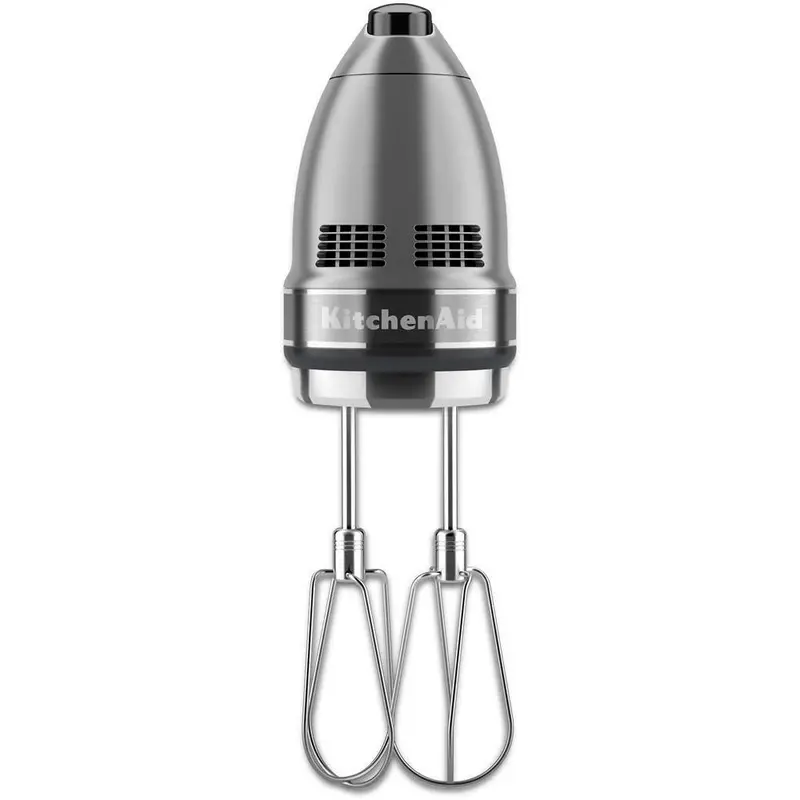 Kitchenaid 7-Speed Contour Silver Hand Mixer Featuring Beater And Whisk Accessories 1