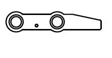 Locking Bar Casting Shock Housing With Oil-Impregnated Bushings Model 0381 1
