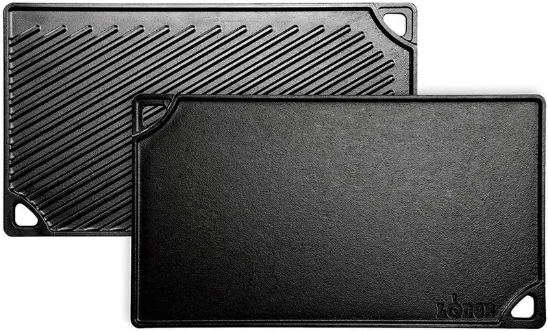 Lodge Double Play 16.75-Inch Reversible Cast Iron Griddle For Stovetop 1