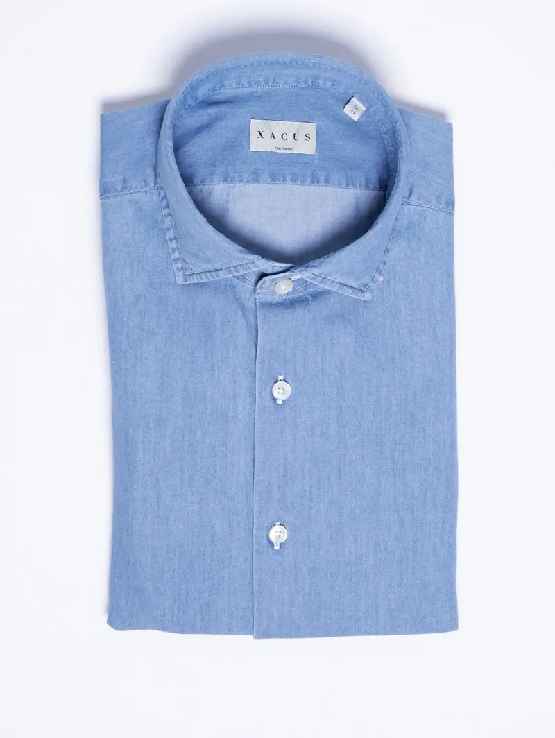 Medium Blue Denim-Wash Shirt 1