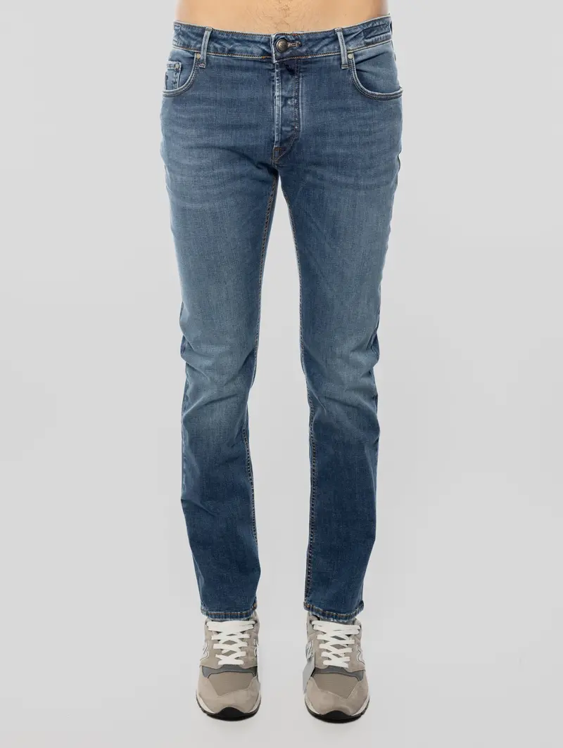 Medium Blue Stretch Ravello Jeans 1