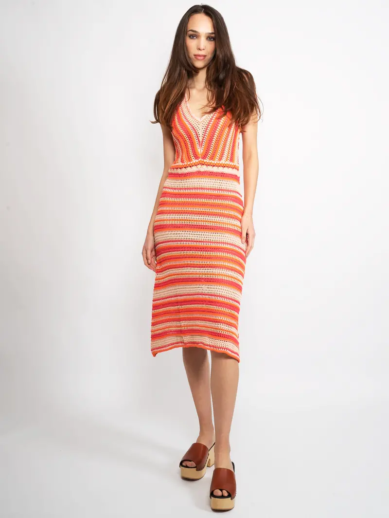 Multicolor Crochet Dress 1