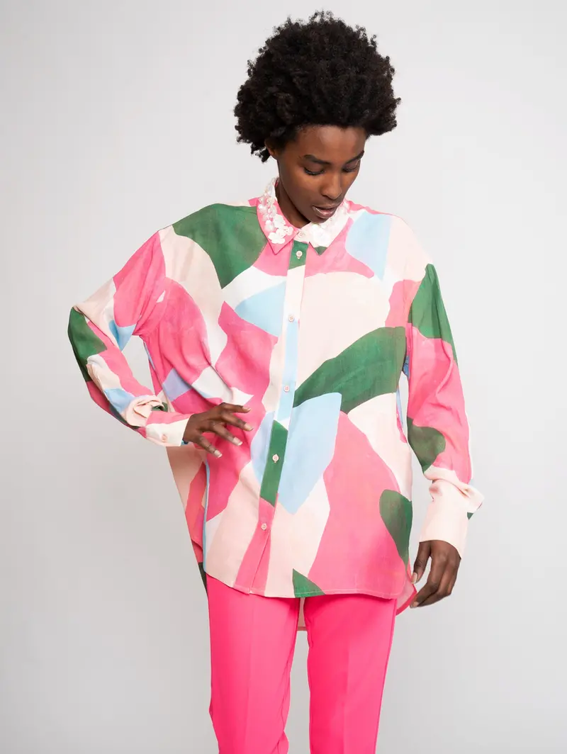 Multicolor Graphic-Print Shirt 1