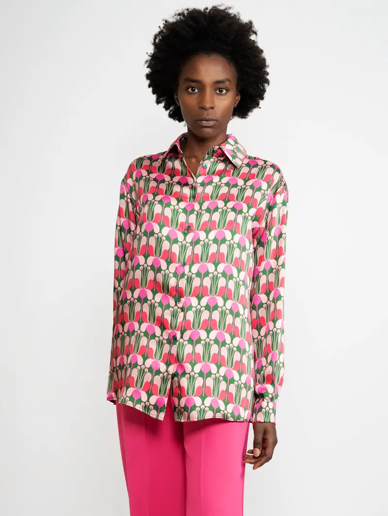 Multicolor Liberty-Print Blouse 1