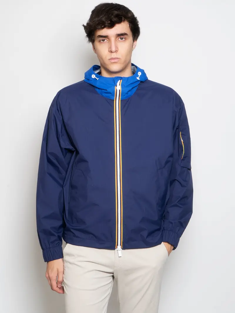 Navy Hooded Jacket Claudey 1