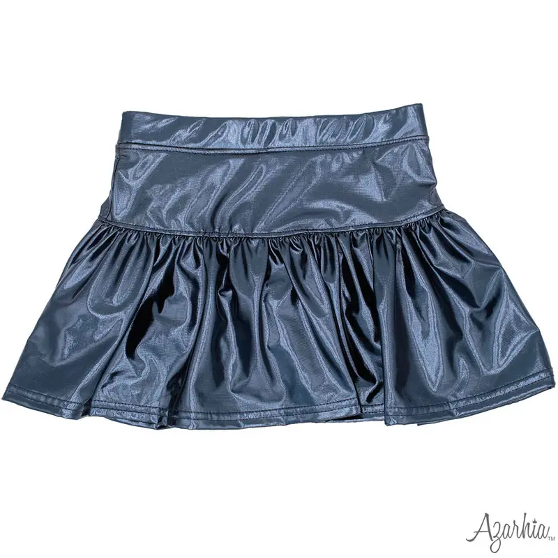 Navy Metallic Skort For Women 1