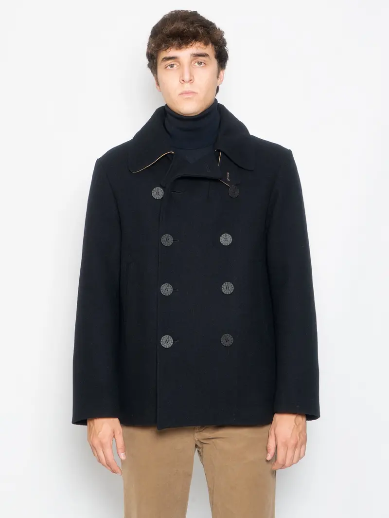 Navy Wool Peacoat 1
