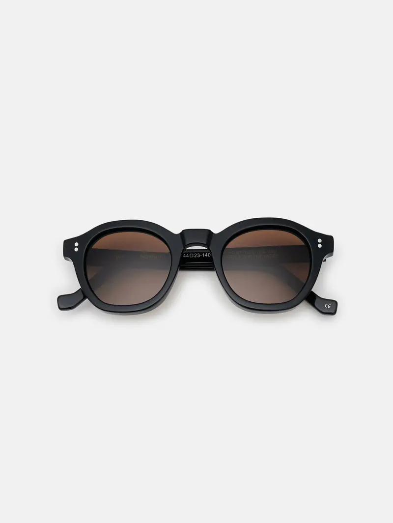 Norbury Sunglasses – Matte Black Frame With Brown Lenses 1