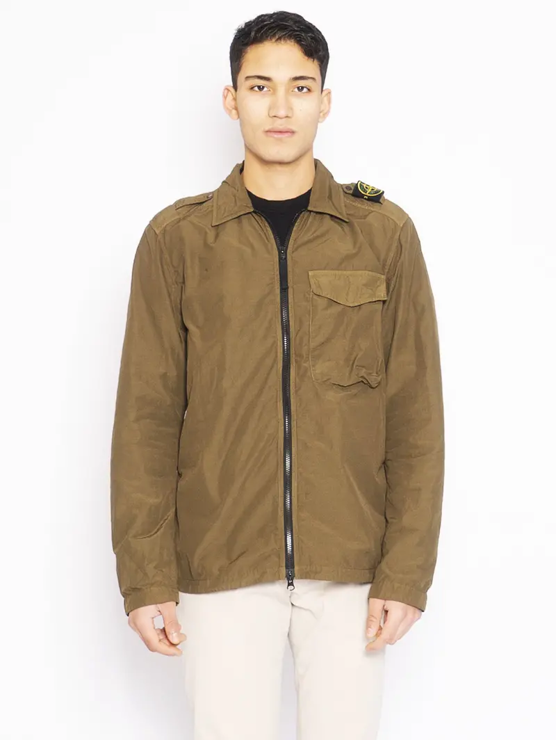 Olive Lightweight Naslan Overshirt 1