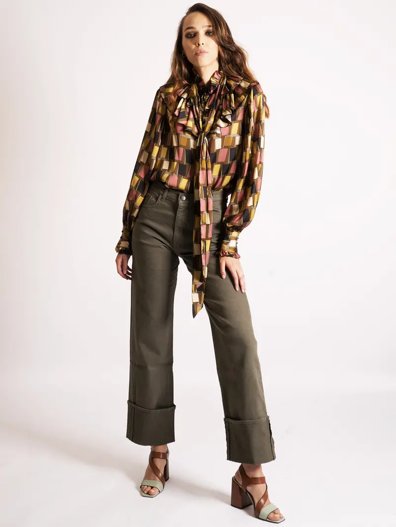Optical Illusion Print Shirt 1