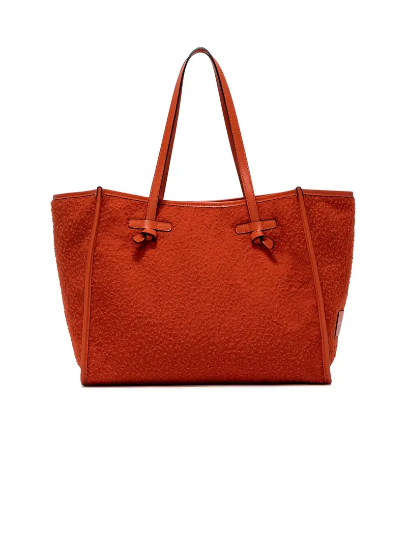 Orange Casentino Wool Crossbody Bag 1
