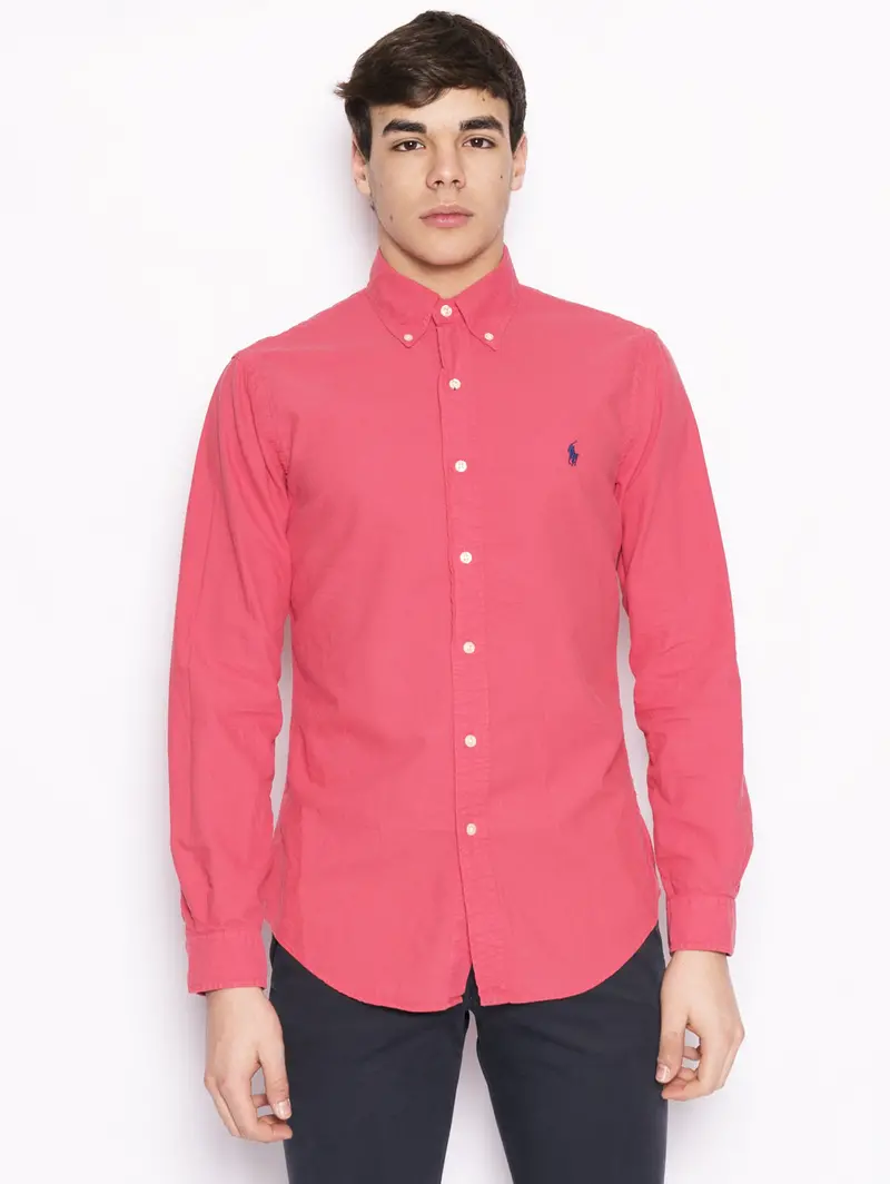 Orange Oxford Button-Down Shirt 1