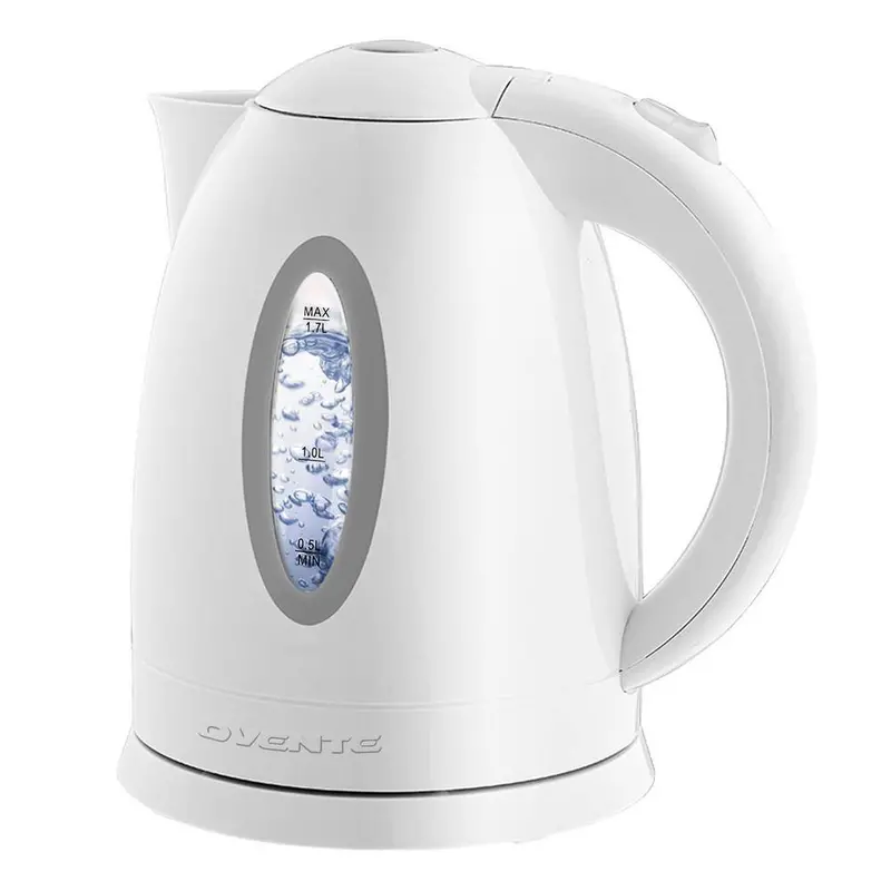 Ovente 7-Cup Bpa-Free White Electric Kettle With Boil-Dry Protection And Filter 1