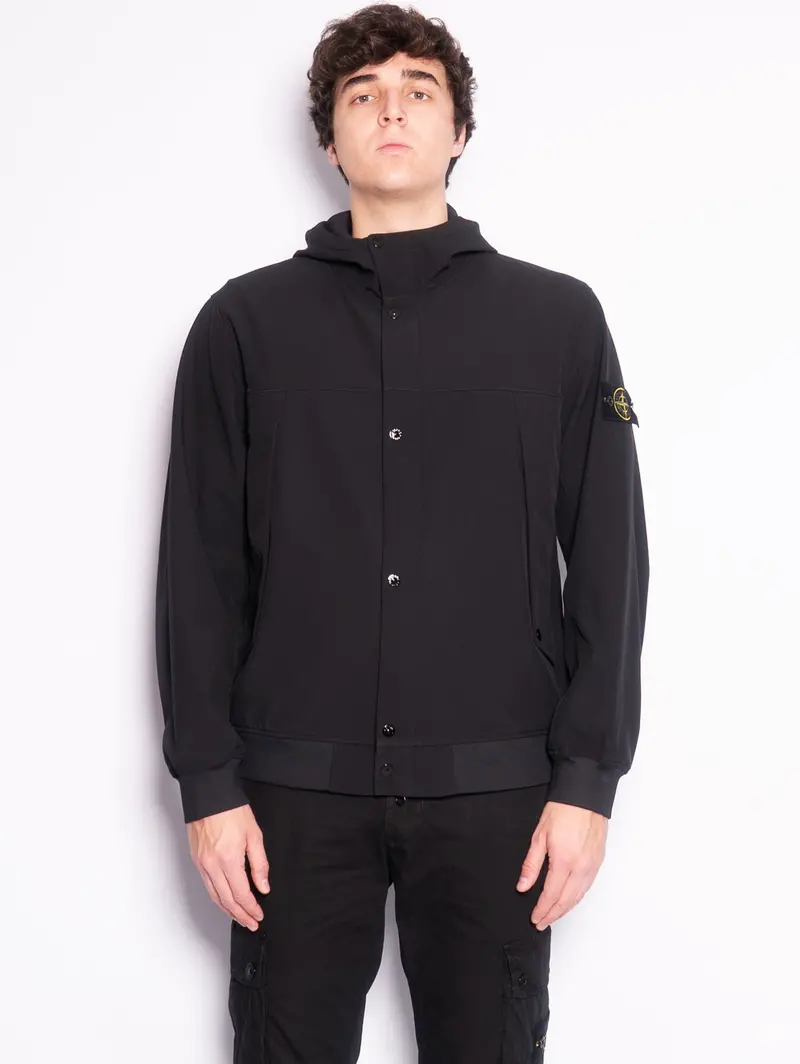 Performance-Fabric Hooded Vest In Black 1
