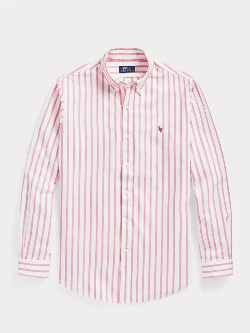 Pink-And-White Striped Shirt – Custom Fit Business Casual 1