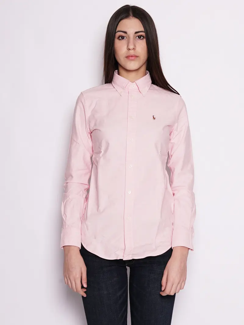 Pink Oxford Button-Down Shirt 1