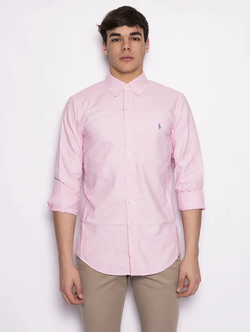 Pink Oxford Casual Shirt 1