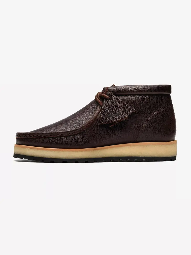 Premium Brown Leather Wallabee Boots 1