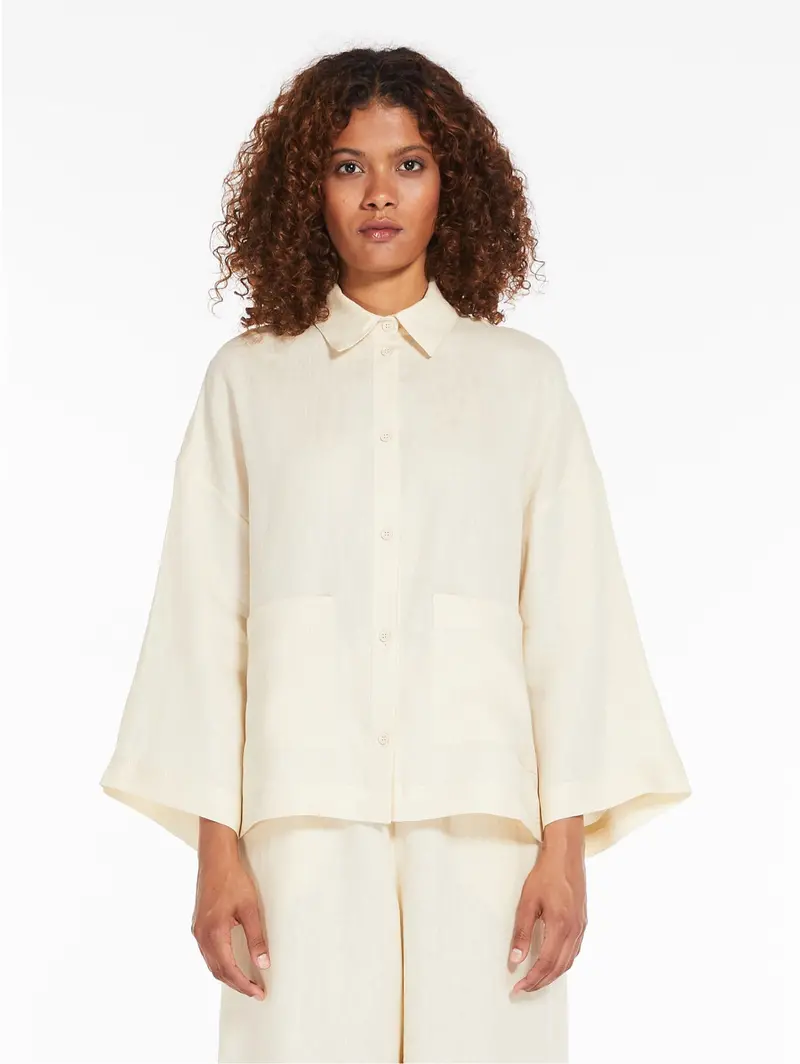 Pure Linen White Shirt 1