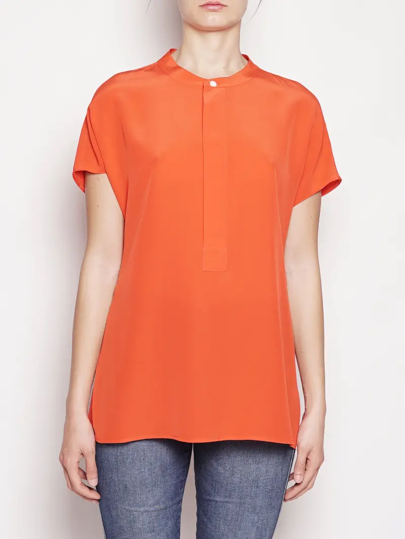 Red Silk Georgette Blouse 1